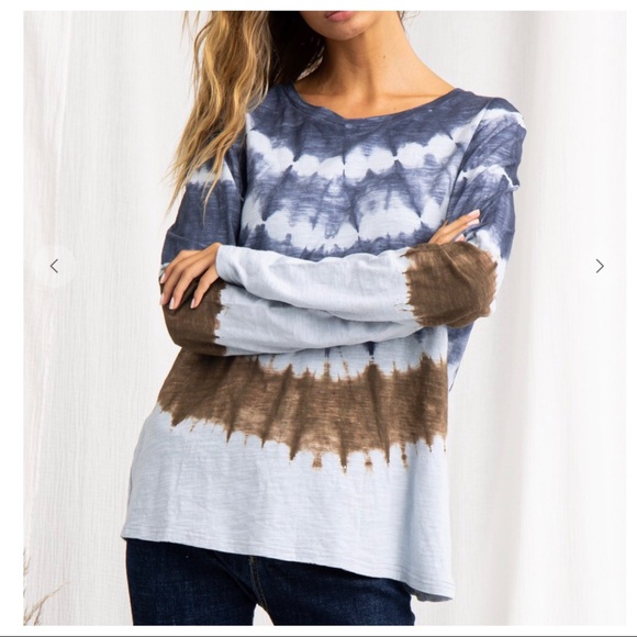 ✨LAST ONE✨Boho chic Hand Tie Dye Top - Picture 5 of 6